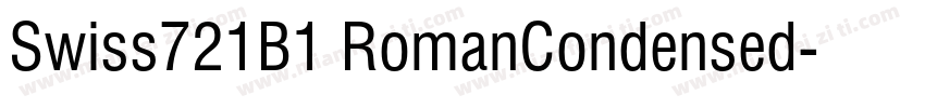 Swiss721B1 RomanCondensed字体转换